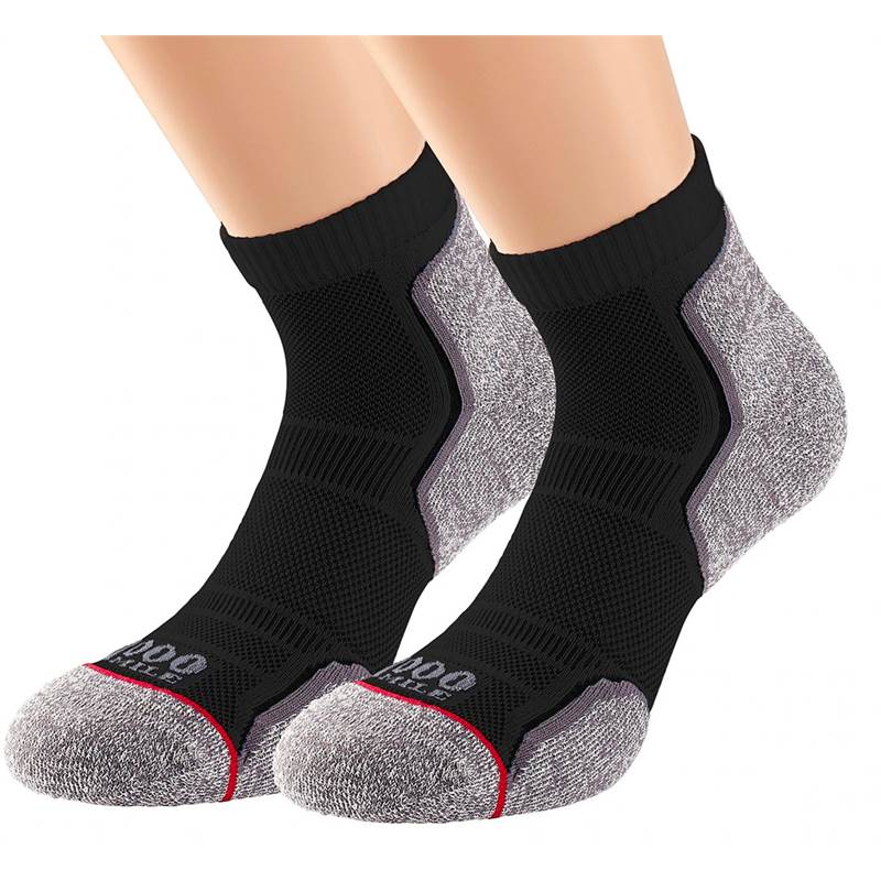 1000 Mile Run Anklet Repreve Single Layer Twin Pack-1
